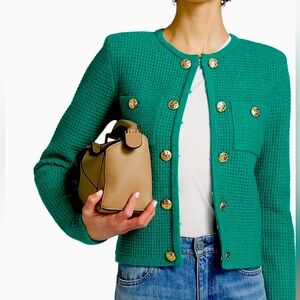 NWT Generation Small Love Cypress Knit Cardigan in Teal Green Topaz